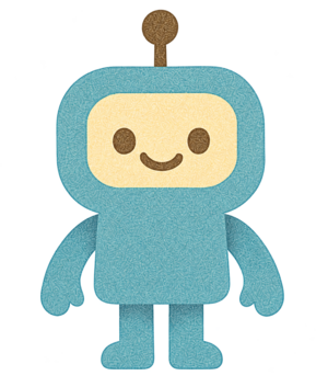 Trustin, a small teal learning character